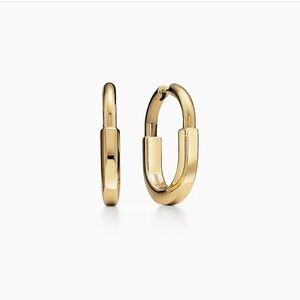 Tiffany & Co. Lock Medium Earrings in 18 Kt Yellow Gold